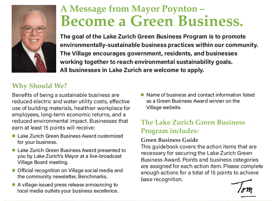 Green Msg from Mayor