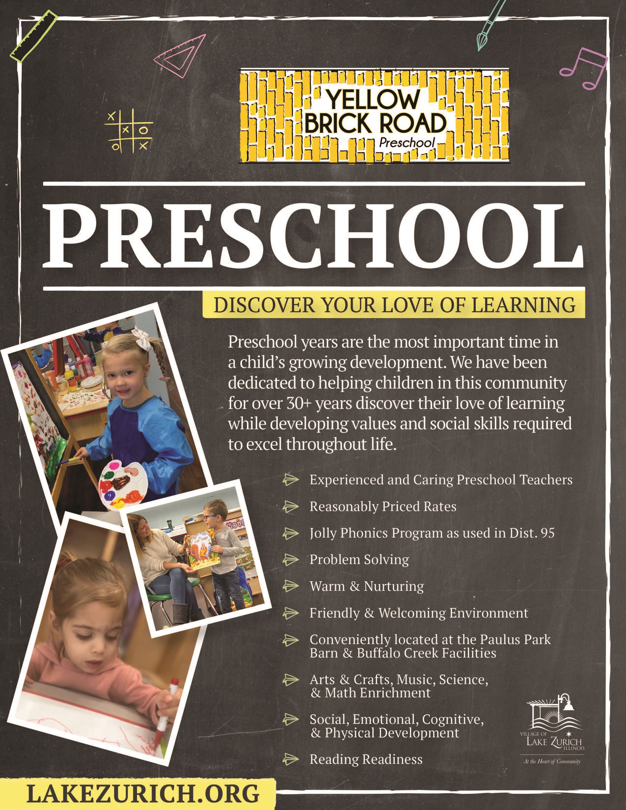 2025 YBR Preschool Flyer